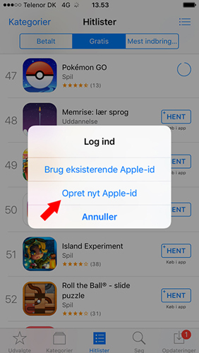 Guide Opret Et Apple Id Uden Et Tilknyttet Kreditkort